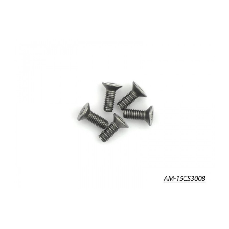 Tornillo Titanio Cabeza Avellanada M3x8mm X5 Uds