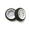 6297 - Buggy 1/16 Tire set Hex. 9 mm - White - x2 pcs