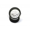 6297 - Buggy 1/16 Tire set Hex. 9 mm - White - x2 pcs