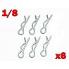 81013 - Body Clips 1/8 x6 pcs