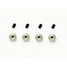 Collar Aluminum 2.1 and screw set x4 pcs