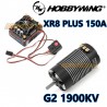 Hobbywing XR8 Plus 150A + Xerun G3 1900kv Sensored Combo