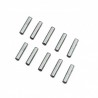 Pin shaft 3x12.8mm Chrome Steel Set x10 pcs