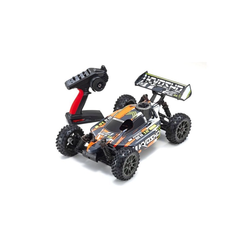 Coche rc gasolina 1/10 SONIC 4WD Naranja carbono 